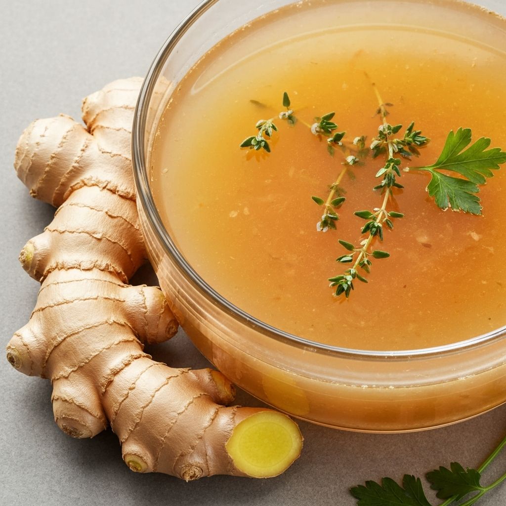 Fresh ginger and collagen